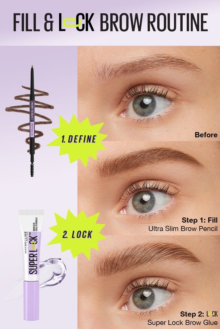 Maybelline Super Lock Clear Brow Glue Eyebrow Gel Mascara
